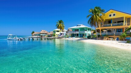 Tropical Beach Houses and Crystal Water