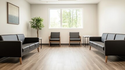 Modern Waiting Room Interior Design Tranquil Space