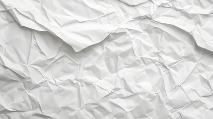 Fototapeta premium Texture of crumpled white paper