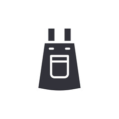 Apron solid icons, minimalist vector illustration ,simple transparent graphic element .Isolated on white background