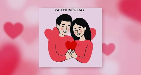 valentine couple ornament background