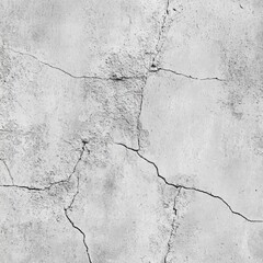 Cracked Concrete Wall Texture: A Monochromatic Study in Decay and Urban Decay