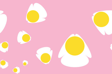 Blossom Daisy Flower Pattern. Modern Tender Cute Floral. Hand Drawn Fabric, Gift Wrap, Wall Art Design. Eps10.