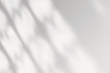 Minimal vintage cathedral window shadow on clean white wall background.