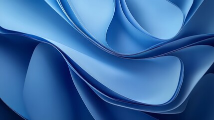 Obraz premium Abstract blue wave pattern design