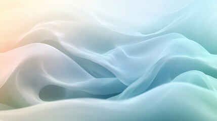 Fototapeta premium Serene Pastel Fabric: Dreamy Draped Texture in Soft Hues