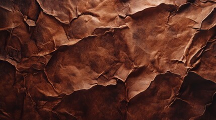 Textured brown crumpled paper