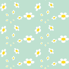 Vintage Daisy Pattern Images. Bloom Vibrant Visual Perfect for Seasonal Designs and Nature Inspired Projects