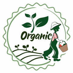 organic logo with white background
