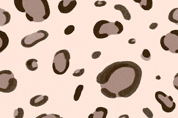 Leopard pattern pink background seamless social media banner