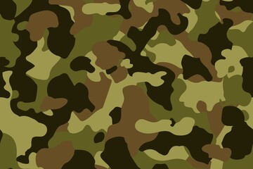 Fototapeta premium Green camo print background pattern in aesthetic design