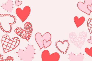 Valentine's background heart shape design