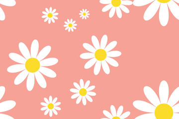 Vintage Daisy Flower Pattern. Blossom Vibrant Visual Perfect for Seasonal Designs and Nature Inspired Projects
