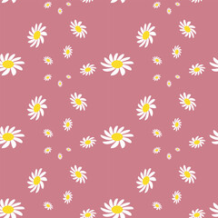Daisy Pattern Drawing. Modern Vibrant Visual Perfect for Seasonal Designs and Nature Inspired Projects