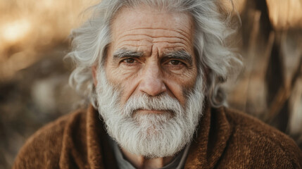Introspective Portrait of an Elderly Man