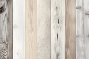 Obraz premium Softly toned wooden panels with a vintage finish, creating a warm and rustic atmosphere