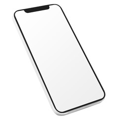 Smartphone white screen mockup png innovative future technology