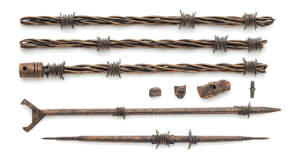 Barbed Wire Sets for Various Construction Applications Generative AI