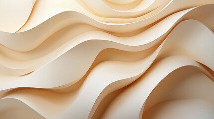Obraz premium Abstract beige wavy paper texture