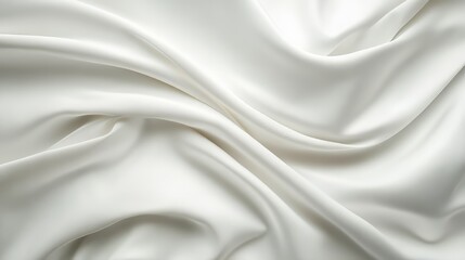 Obraz premium Soft, flowing white fabric texture