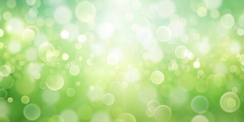 Fototapeta premium Abstract Green Bokeh Background Soft Light, Bright Circles, and Subtle Sparkle for Design Projects