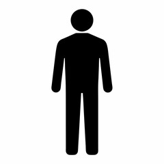 A man is standing in a white background. He is wearing black pants and a black shirt