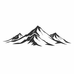 A mountain range with snow on the peaks. The mountains are very tall