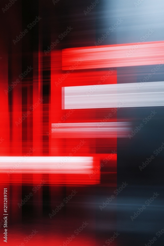 Poster neon kinetic typography vibrant light trails in urban setting - dynamic visual content for digital m