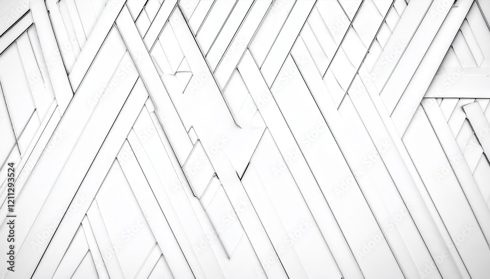 Poster abstract geometric glass mosaic with triangular and polygonal patterns, clean white background, modern decorative design for wall art

