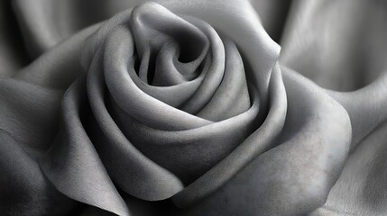 Obraz premium Silver Fabric Draped Like A Rose