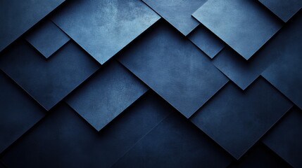 Edgy blue background with dynamic shapes. Featuring white space in the center for text. Modern dark wallpaper ideal for design and banners. Simple geometric modern wallpaper.