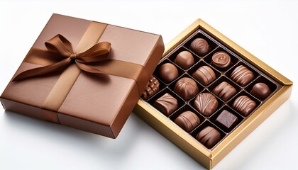 A box of assorted chocolates, a sweet gift.