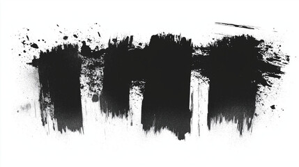 black and white background, Black Grunge Brush Stroke Texture with Splatter Effects on White Background, Black Backgroung, White Background