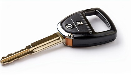 Close-up of a modern car key with remote.