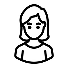 mother avatar outline style