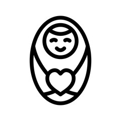 baby love outline style