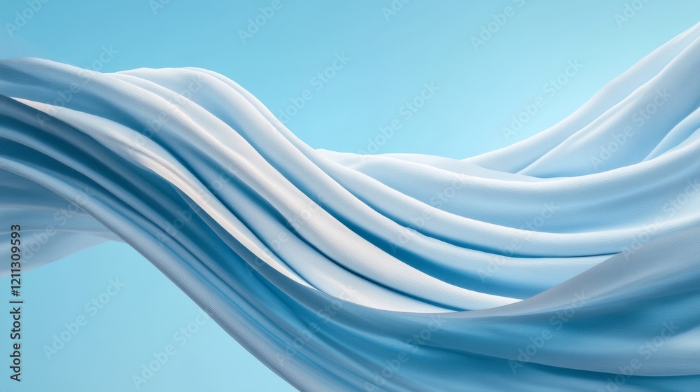 Poster minimalist sky design elegant wispy clouds for digital marketing and inspirational branding serene v