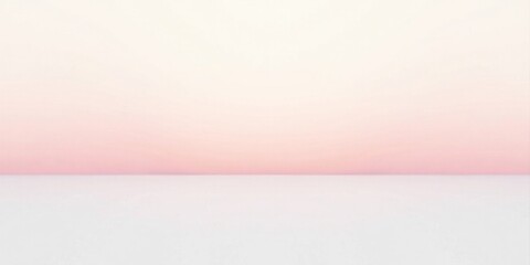 Obraz premium Serene Pastel Horizon A Dreamlike Gradient of Soft Pink and White, Evoking Feelings of Calm and Tranquility