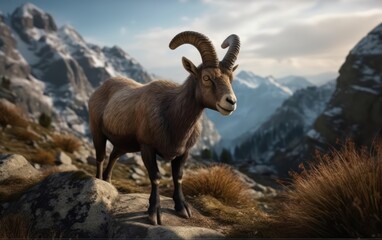 Fototapeta premium Majestic Mountain Goat
