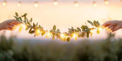 Cinematic Candlelit Charity Gathering Organic Lighting with Eucalyptus Garland - Luxury Event Content and Sustainable Community Fundraising