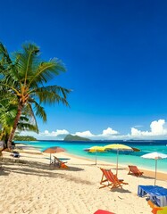 Obraz premium A beautiful tropical beach