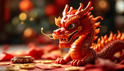 Fototapeta premium chinese new year dragon