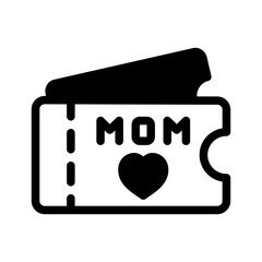 mom ticket solid style