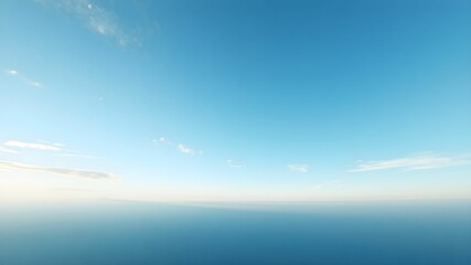 tropical beach with turquoise water and white clouds in the blue sky