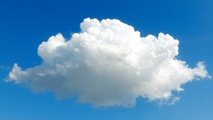 Blue sky background with white clouds. Cumulus white clouds in the blue sky.