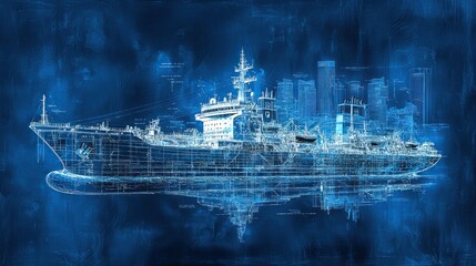 Blueprint Vessel: A Maritime Engineering Masterpiece
