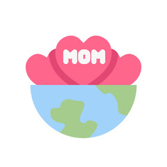 mother celebration world flat style