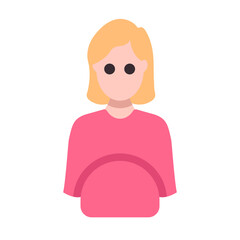 mom pregnant flat style