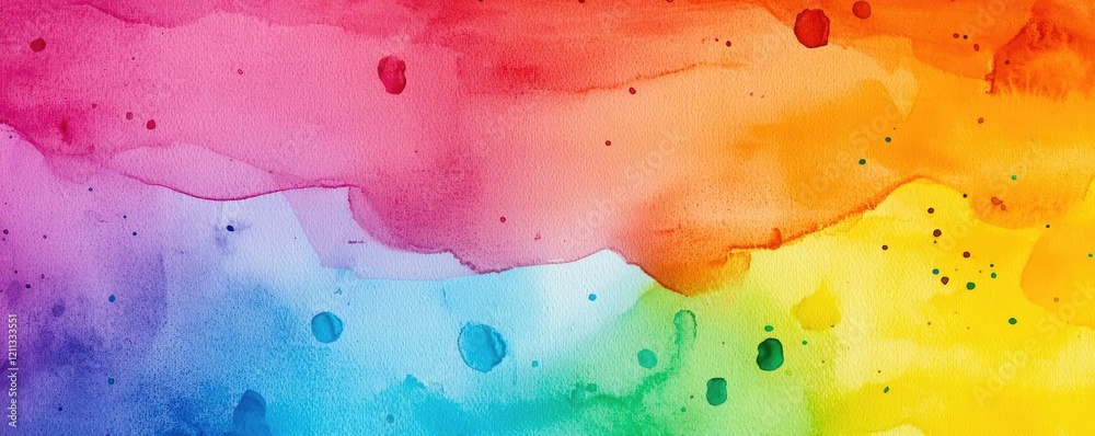 Poster splattered watercolor idea. colorful abstract watercolor background with splashes and gradients for 