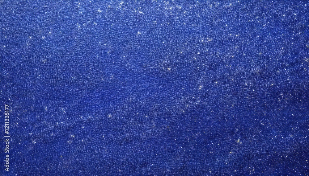 Aufkleber deep blue fabric texture with shimmering glitter specks and diagonal weave pattern for creative backgrounds or textile design